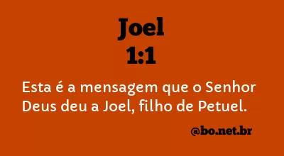 Joel 1:1 NTLH