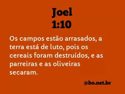 Joel 1:10 NTLH