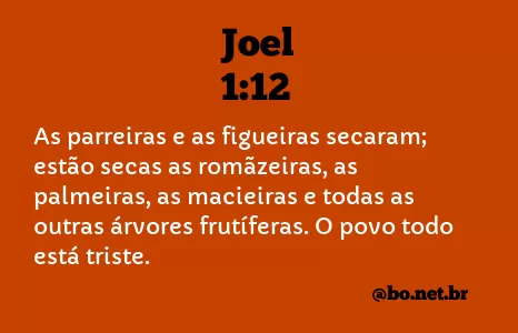 Joel 1:12 NTLH