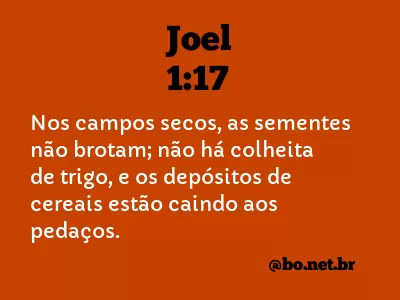 Joel 1:17 NTLH