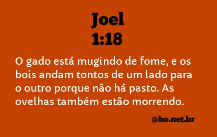 Joel 1:18 NTLH