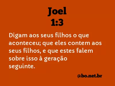Joel 1:3 NTLH