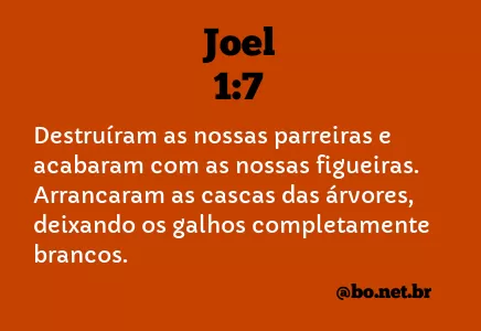 Joel 1:7 NTLH