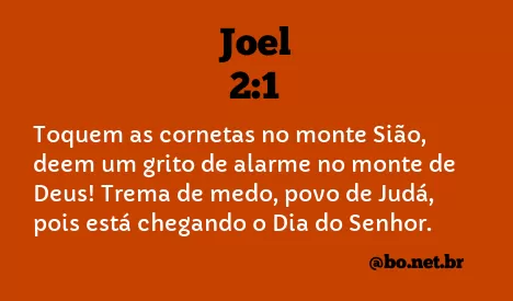 Joel 2:1 NTLH