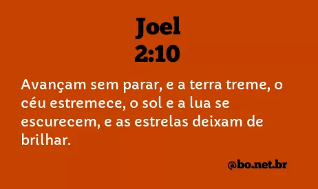 Joel 2:10 NTLH