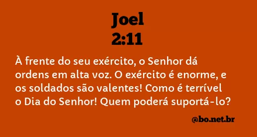 Joel 2:11 NTLH