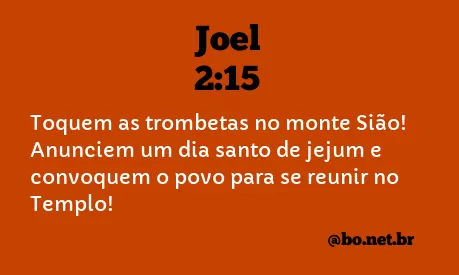 Joel 2:15 NTLH