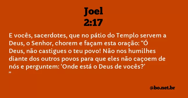 Joel 2:17 NTLH