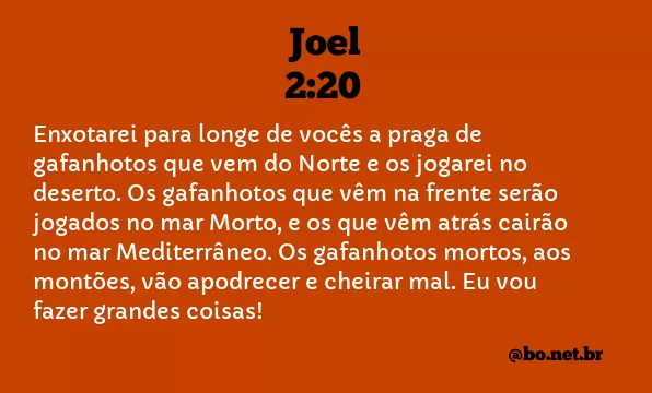 Joel 2:20 NTLH