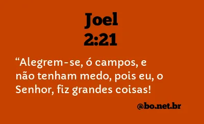 Joel 2:21 NTLH