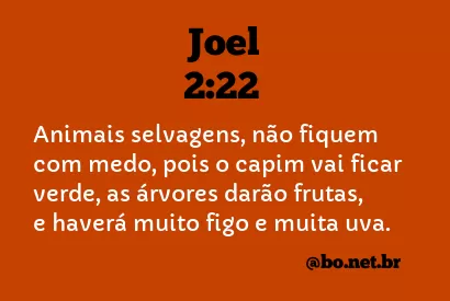 Joel 2:22 NTLH