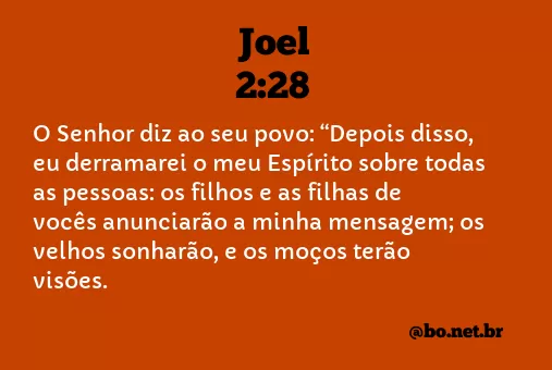Joel 2:28 NTLH