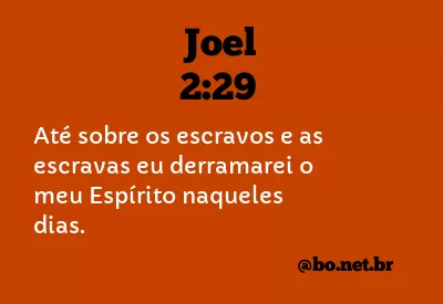 Joel 2:29 NTLH
