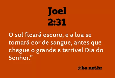 Joel 2:31 NTLH