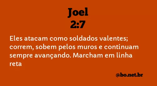 Joel 2:7 NTLH