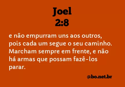 Joel 2:8 NTLH