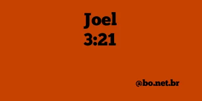 Joel 3:21 NTLH