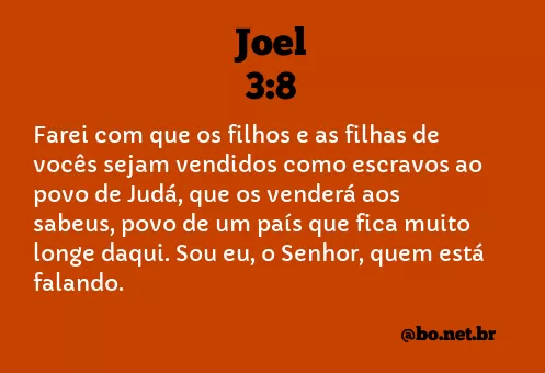 Joel 3:8 NTLH