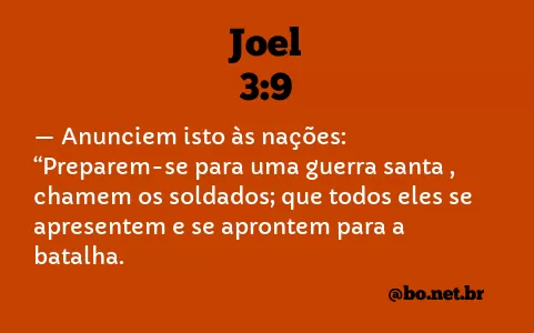 Joel 3:9 NTLH