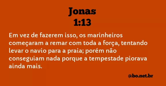 Jonas 1:13 NTLH