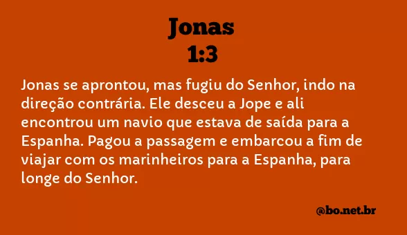 Jonas 1:3 NTLH