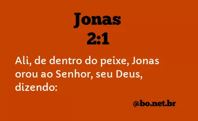 Jonas 2:1 NTLH