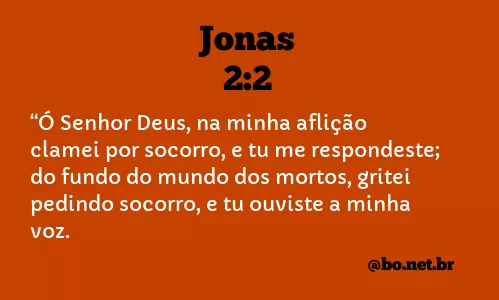 Jonas 2:2 NTLH