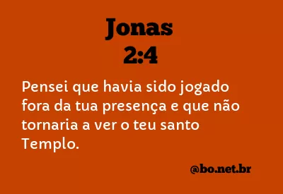 Jonas 2:4 NTLH