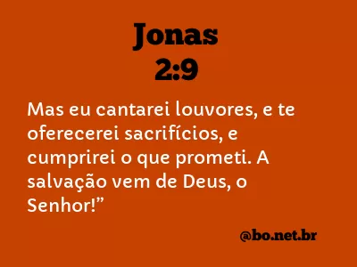 Jonas 2:9 NTLH