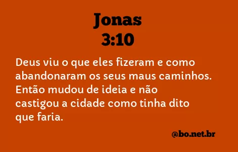 Jonas 3:10 NTLH