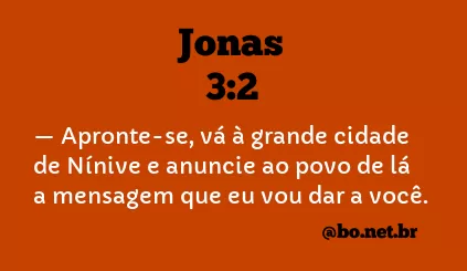 Jonas 3:2 NTLH