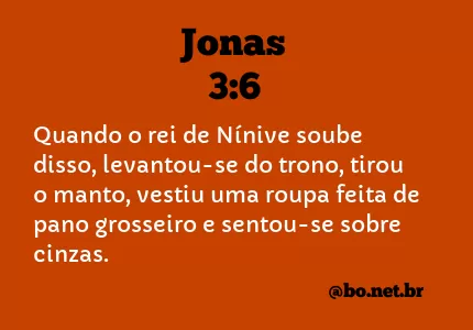Jonas 3:6 NTLH