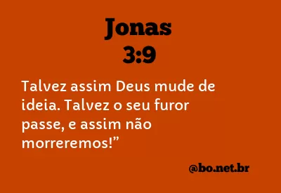 Jonas 3:9 NTLH
