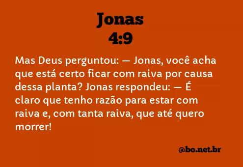 Jonas 4:9 NTLH