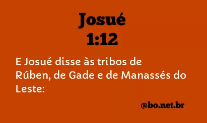 Josué 1:12 NTLH