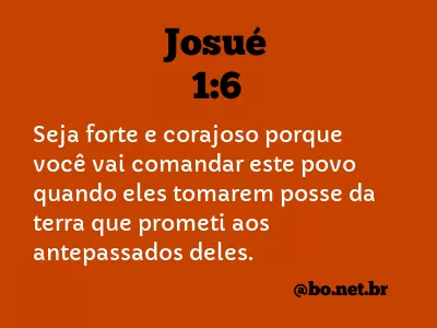 Josué 1:6 NTLH