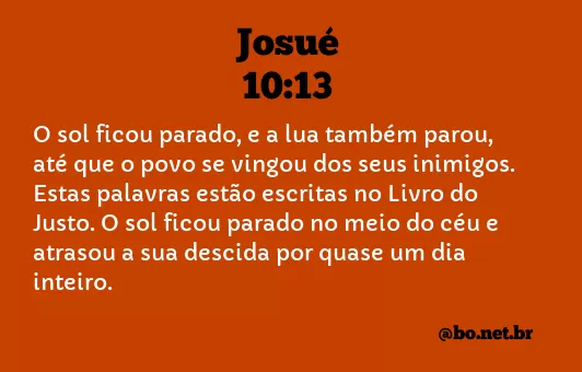 Josué 10:13 NTLH