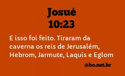 Josué 10:23 NTLH