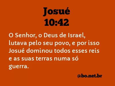 Josué 10:42 NTLH
