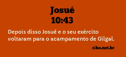 Josué 10:43 NTLH
