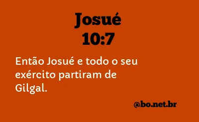 Josué 10:7 NTLH