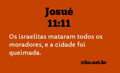 Josué 11:11 NTLH