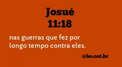 Josué 11:18 NTLH