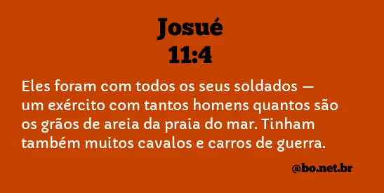 Josué 11:4 NTLH