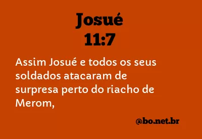 Josué 11:7 NTLH