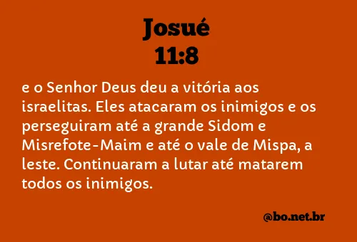 Josué 11:8 NTLH