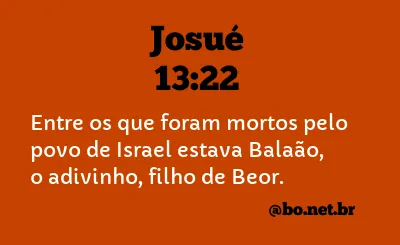 Josué 13:22 NTLH