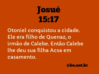 Josué 15:17 NTLH