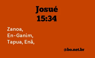Josué 15:34 NTLH