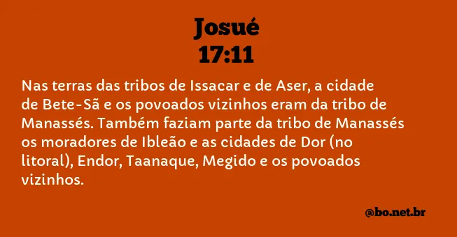 Josué 17:11 NTLH